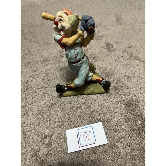 10" 1989 Clown Swinging Bat Baseball Statue Micena Collection by Price Product - Picture 1 of 4
